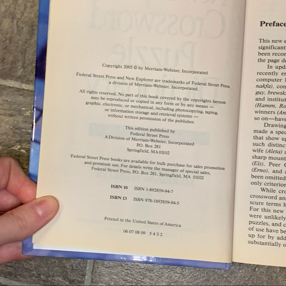 Webster’s New Explorer Crossword Puzzle Dictionary Second Edition Hardback Book - Picture 7 of 11